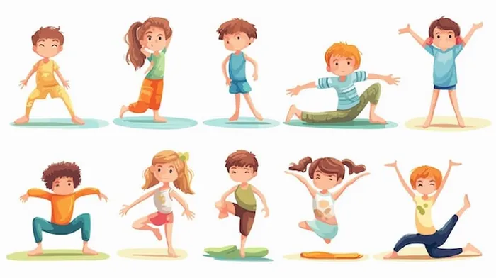 yoga-kids-set-gymnastics-healthy-children_1322560-56284